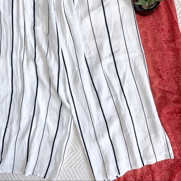 Leith Cropped Palazzo Pants White Size Small - Picture 15 of 16